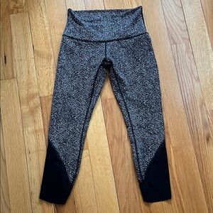 Lululemon Patterned Leggings with Black Accents